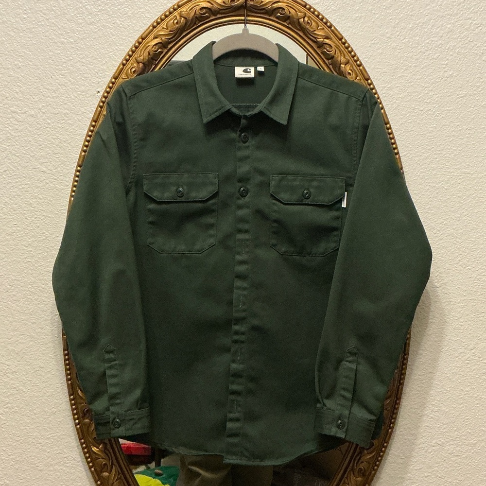 Carhartt wip Olive Green Work Shirt women’s small